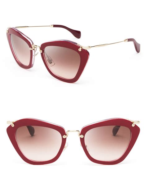 miu miu women's cat eye sunglasses|Women's Miu Miu Cat.